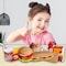 Kidwala Fast Food Burger Fries Chicken Ice, Cream Salad Cheese Vegetables Food Features Playset Educational Toys For Boys &amp; Girls