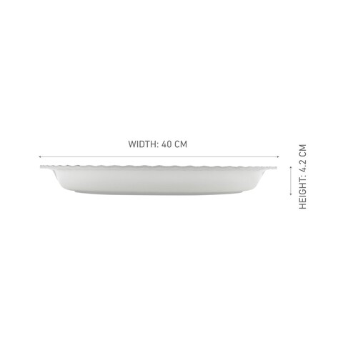 DINELITE BY RK ROUND THAL SMALL OAK WOOD, DLP2084OAW, 40CM