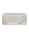 Dual Tec Wirless Bluetooth Keyboard 32.6 x 16 x 3.3 cm ( White Color)