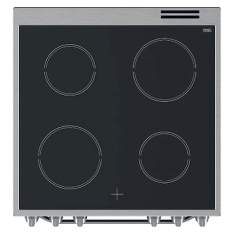 Ariston 4 Burner Electric Cooker AS68V8KHX Black And Silver 60x60cm