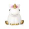 Unicorn Night Light White and Pink with Blinking Colorful Lights 13cm