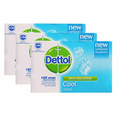 Dettol Bar Soap Cool 175Gx3