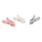 Delcasa 16 Pcs Cloth Clip, Plastic And Iron, Dc2006, Laundry Clothes Pins Clips With Springs, 3 Colors Clothes Drying Line Pegs For Kitchen Outdoor Trip, Air-Drying Clothing Pin Set