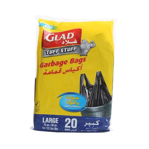 Glad Garbage Bags 20 bag size 70 x 80 cm