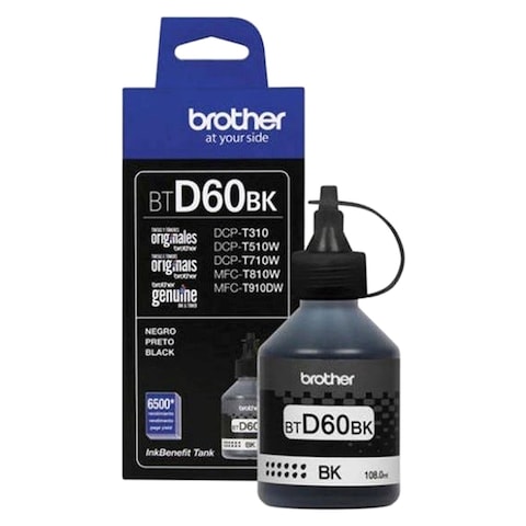 Brother Original Ink Bottle BTD60 Black 108ml