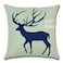 Rishahome Antler Printed Cushion Cover, 45x45 cm