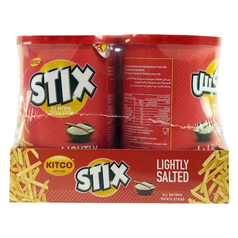 Kitco Stix Lightly Salted Potato Sticks 45g x Pack of 6