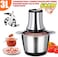 Generic Electric Meat Mincer 3L, 800w, Stainless Steal Bowl