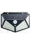 Generic Solar Powered Motion Sensor Outdoor Wall Lamp Black/Clear