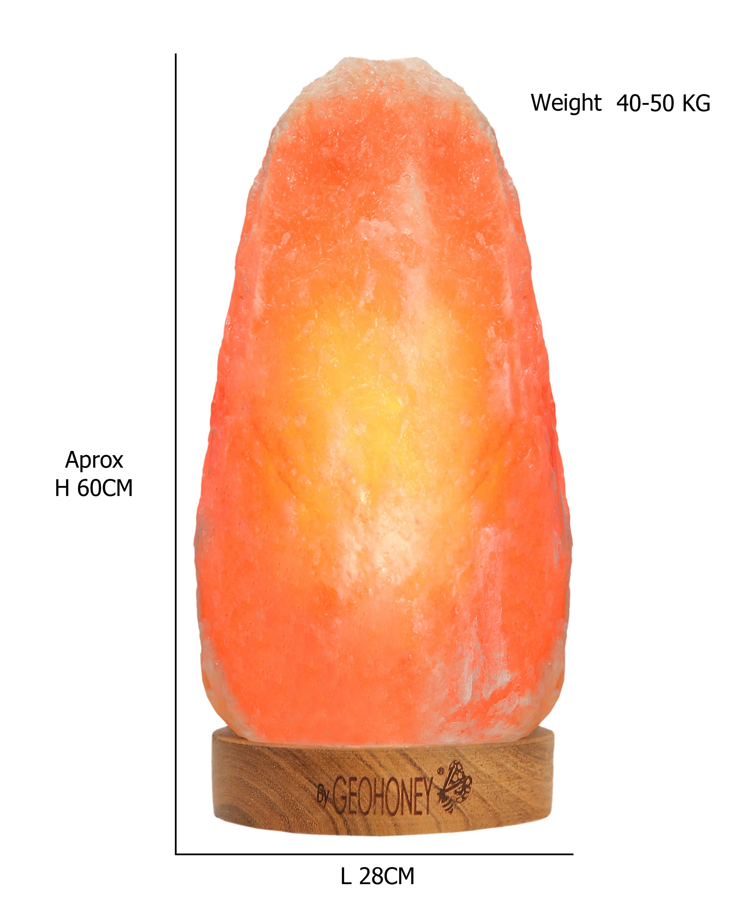 Geohoney Himalayan Salt Lamp 50+ KG - Mountain Shaped