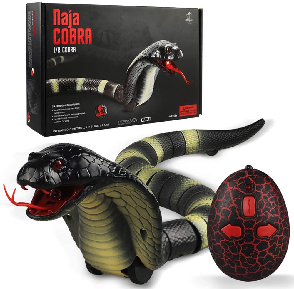 Buy Pwtao Remote Control Snake Realistic Toys Fake Snakes RC Animal Toy ...