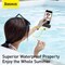 Baseus AquaGlide Waterproof Phone Case, IPX8 Certified 30M Waterproof Phone Pouch Waterproof Cell Phone Case Fit for Big Phones up to 7.2&quot; For iPhone 15 Pro Max/Plus/14/13/12/S24/S23 Ultra Black