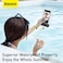 Baseus AquaGlide Waterproof Phone Case, IPX8 Certified 30M Waterproof Phone Pouch Waterproof Cell Phone Case Fit for Big Phones up to 7.2" For iPhone 15 Pro Max/Plus/14/13/12/S24/S23 Ultra Black