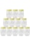 ALSAQER 12-Pieces (300 ml) Plastic Spice Storage Pet Jar -Sunpet Round Clear Jars with lid-Plastic Transperent Pet Bottles
