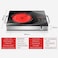 Portable Induction Cooktop | Portable Induction Stove Countertop Burner | Smart Touch Sensor | Electric Ceramic Cooker Glass Plate Cooktop | Timer Temperature Control | Smart Cooker Light Electronic