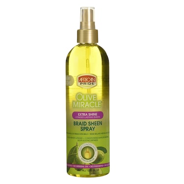 African Pride Olive Extra Shine Braid Sheen Hair Spray 355ml