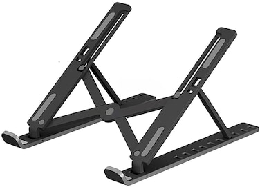 The Mohrim Ergonomic Foldable Height Adjustable Aluminum Portable Adjustable Laptop Stand