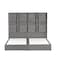 In House Berlin Velvet Bed Frame - King - 200x180 cm - Gray