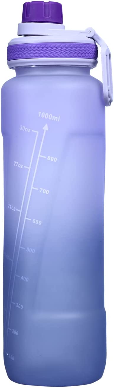 Sports water Bottle, BPA Free, Leak-proof, Shatterproof &amp; Toxic Free (Purple)