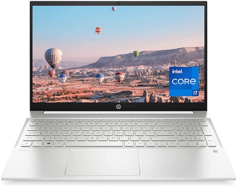 HP Pavilion 15-Inch Laptop, 11th Generation Intel Core i7-1165G7, Intel Iris Xe Graphics, 16GB RAM, 512GB SSD, Windows 11 Pro, Natural Silver, 15-eg0025nr