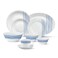 LARAH PLANO OPAL 50 PC DINNER SET SPRING FALL BLUE