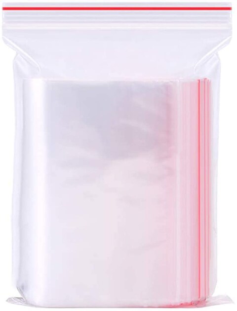 Marrkhor Ziplock Bags, Clear Storage Bag, Poly Zip Lock Bags, Resealable Storage Pouches, Sealed Plastic Bag, For Kitchen Storage, Jewellery, Craft Beads Storage(100 Pcs)