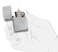 Zippo Classic Lighter 29674 167 Zipper Design 360&deg; Multicut Engraving | Windproof | Genuine | High Polish Chrome -Silver
