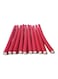 10-Piece Hair Curlers Roll Stick Set Red 80g