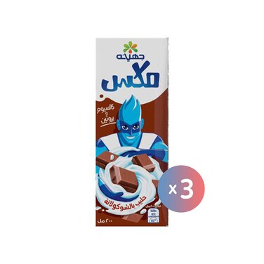 جهينة ميكس لبن شوكولاتة - 200 مللي * 3 زجاجات