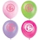 12" Pink Safari 1st Birthday Balloons