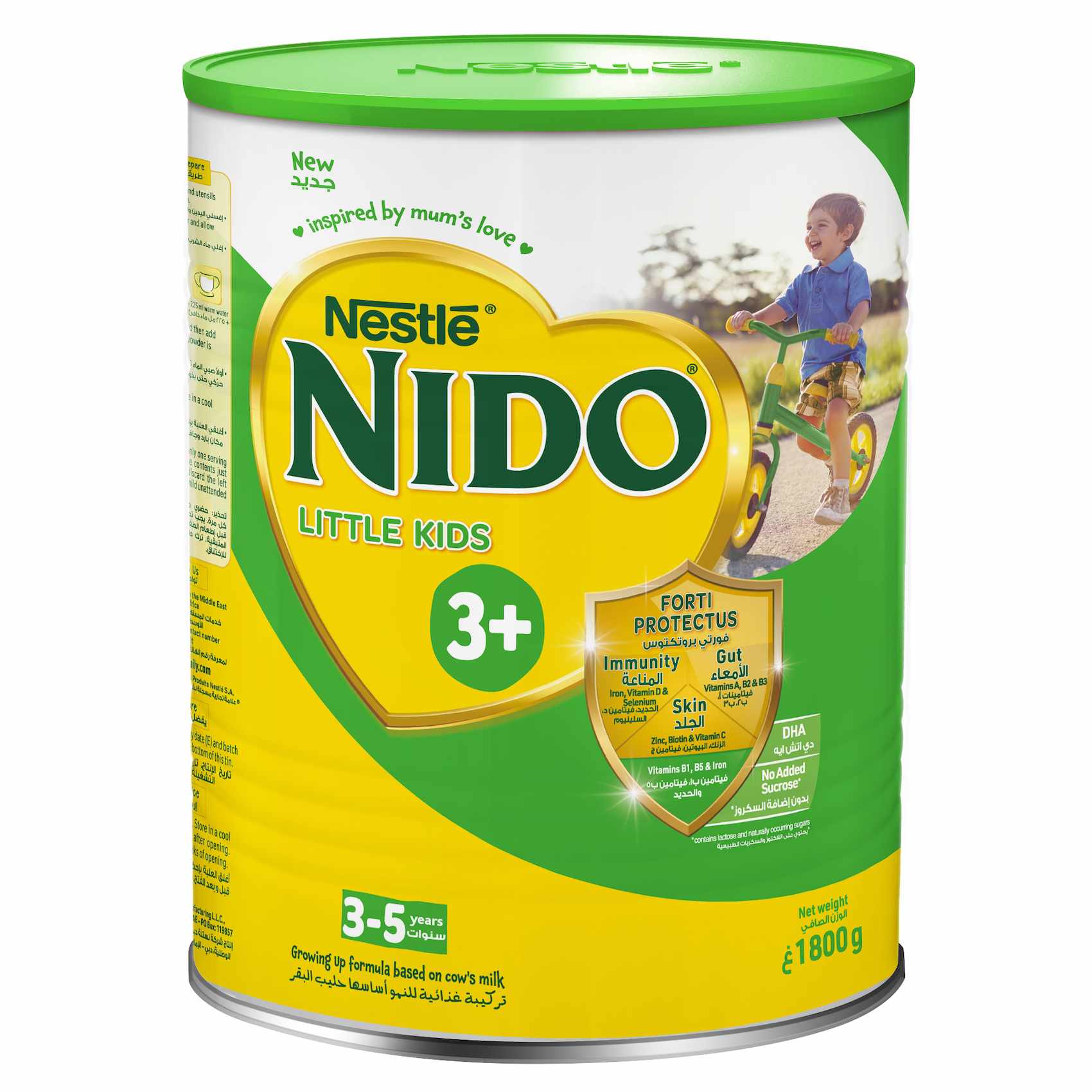 Nestle Nido Little Kids 3 Plus Growing Up Milk Powder Tin For Toddlers 3 to 5 Years 400g