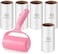 SYOSI Sticky Lint Roller, Cleaner Roller, Lint Roller for Pet Hair, Adhesive Lint Brush for Clothes, Carpet, Car Seats, Dust, Dogs, Cats, 1 Roller + 5 Refills, 300 Sheets, Easy Tearing