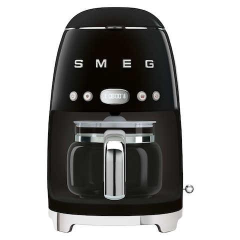 Smeg 50&#39;s Style Drip Filter Coffee Machine DCF02BLUK Black 1050W