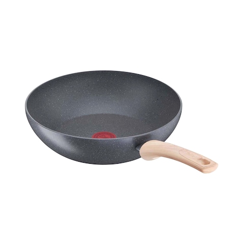 Tefal Natural Force Wok Pan Black And Beige 28cm