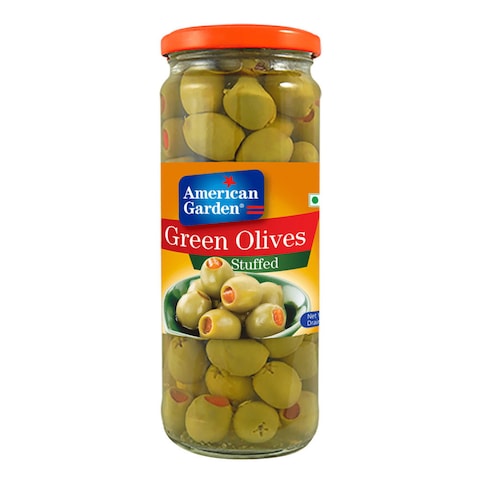 American Garden Stuffed Green Olives 450g