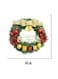 Large Christmas Wreath for Door or Wall, Garland Christmas Home Decoration (Golden Ribbon)