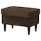 In House 2 Pieces Chair King Velvet With Two Wings And FootStool - Brown - E3