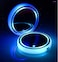 SHOWAY LED Car Cup Holder Lights, 7 Colors Changing USB Charging Mat Luminescent Cup Pad,Luminescent Cup Pad Interior Atmosphere 2pcs Interior Atmosphere