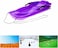 Outdoor Sports Plastic Skiing Boards Sand Board Snowboard With Rope For Double People,Sand Snow Sleds for Kids and Adult (Purple)