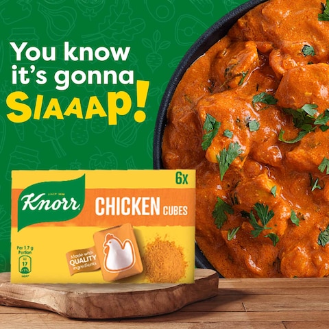 Knorr Soft Chicken Cubes, For delicious meals full of flavour, 8g x 6