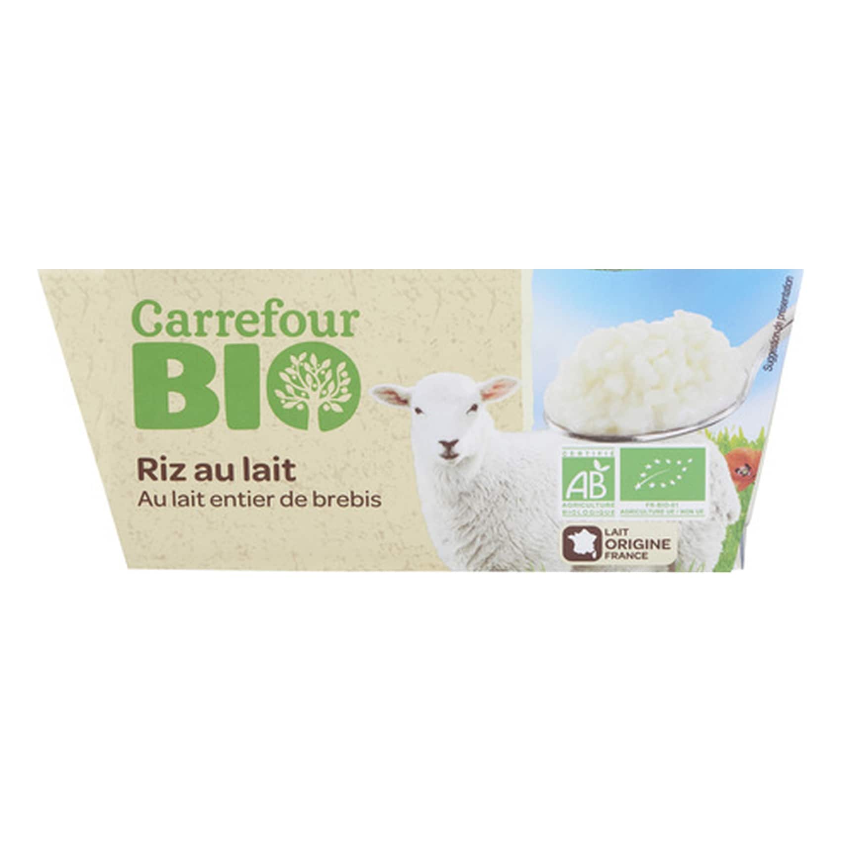 Full Sheep With Rice Buy Carrefour Bio Sheep Milk Rice Pudding 140g Pack of 2 Online ...