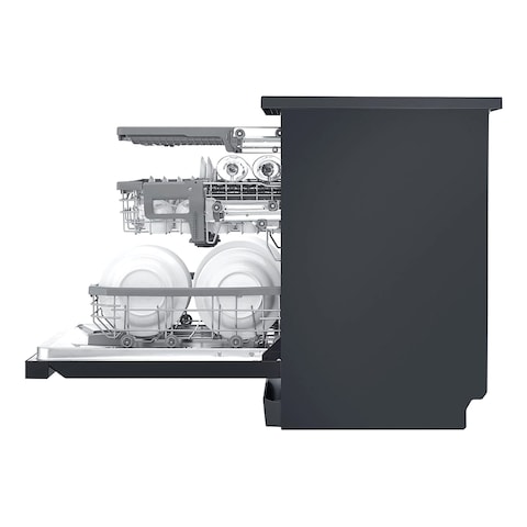 LG QuadWash Steam Dishwasher DFB325HM Matte Black 9.5L