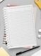 Lowha Spiral Notebook With 60 Sheets And Hard Paper Covers With Graphic Hearts Design, For Jotting Notes And Reminders, For Work, University, School