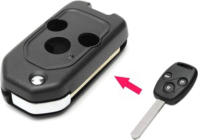TCKEY 2-Pack Keyless Fob Cover Case For Honda Accord Civic CR-V Element Pilot – Peach & Purple