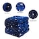 Fabienne Silky Soft Bed Blanket King Stars Printed Flannel Throw for Sofa