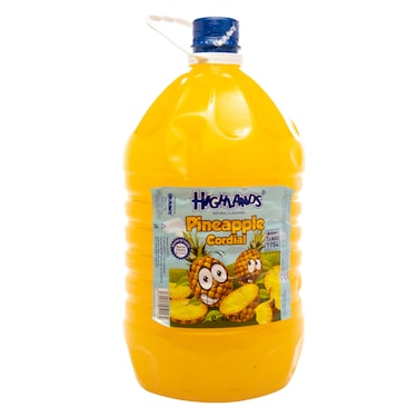 Highlands Cordial Pineapple Soft Drink 5L