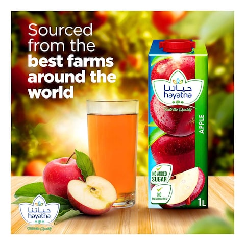 Hayatna Pure Apple Juice Free from preservatives No added sugar 1L