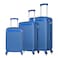 Senator Hard Case Suitcase Trolley Luggage Set of 3 For Unisex ABS Lightweight Travel Bag with 4 Spinner Wheels KH1065 Pearl Blue