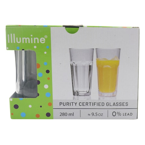 Illumine 280 Ml Tumblr Glass Set6Pc