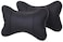 Generic 2 Pcs Beige Car Seat Neck Rest Pillow Pad Cushion High Quality (Black)